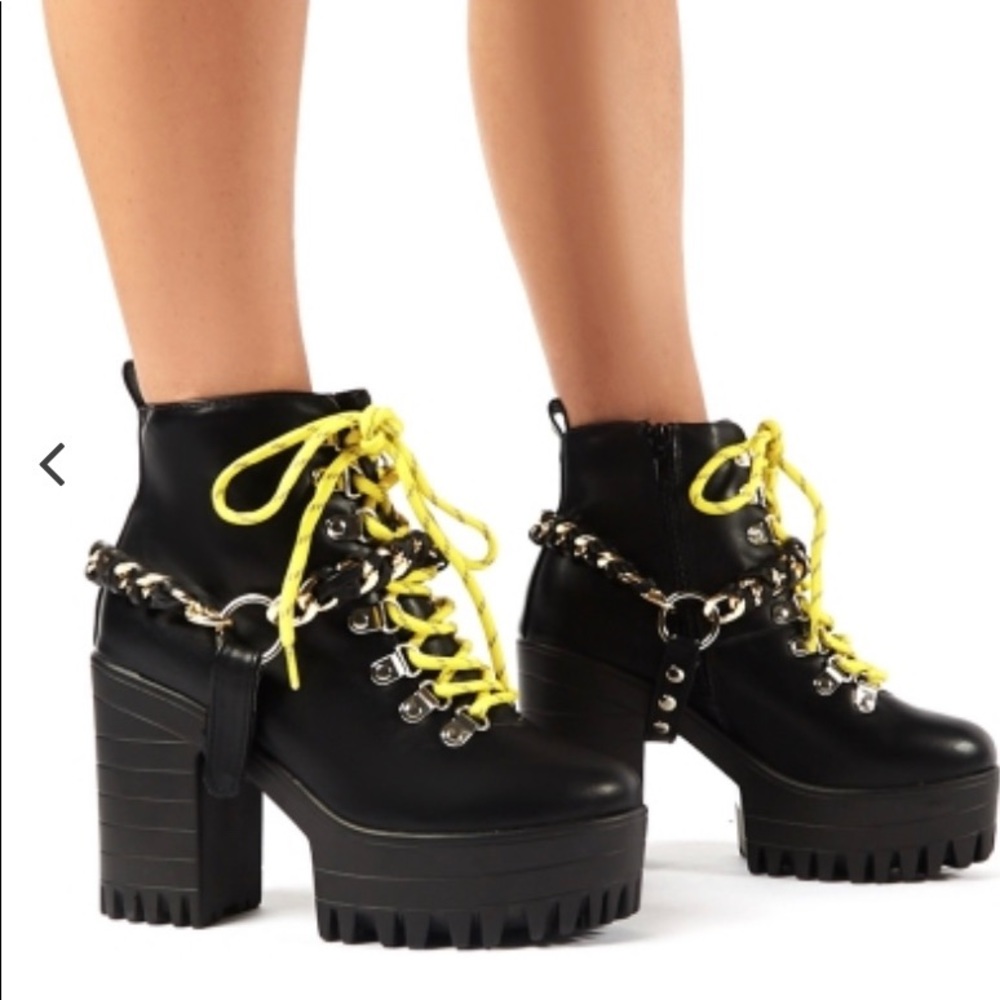 🆕 Public Desire Chunky Platform heeled Booties